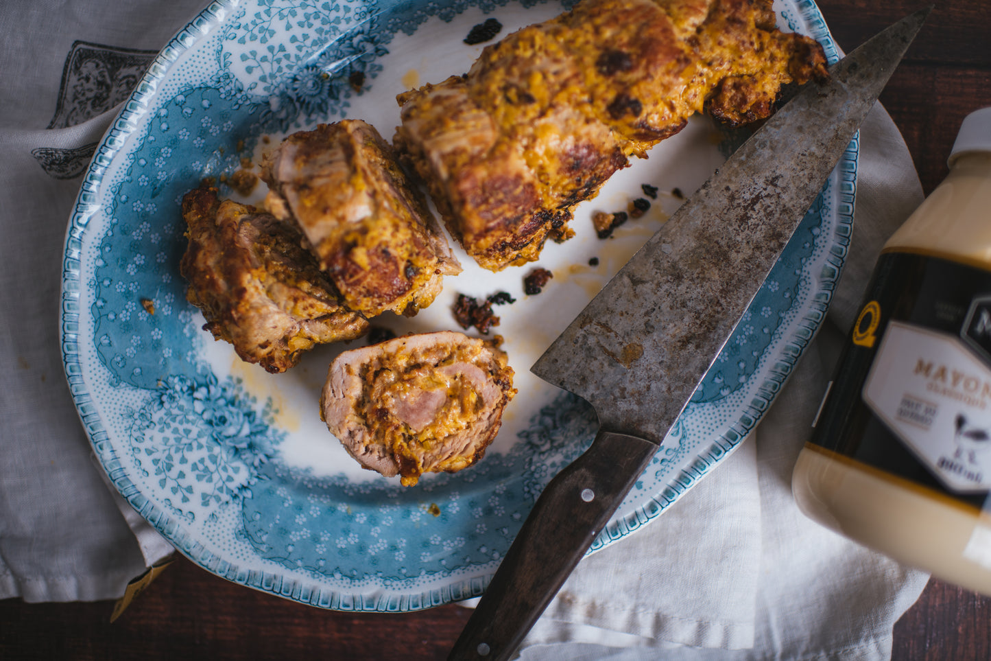 Filet de porc farci à la saucisse italienne et au poireau