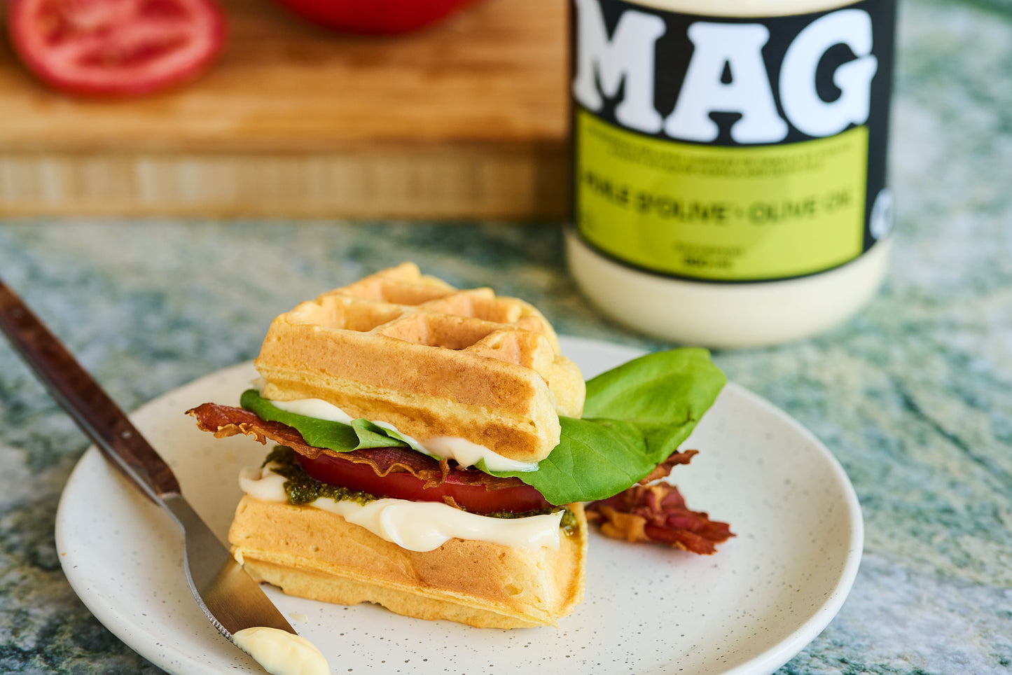 Sandwich BLT aux Gaufres