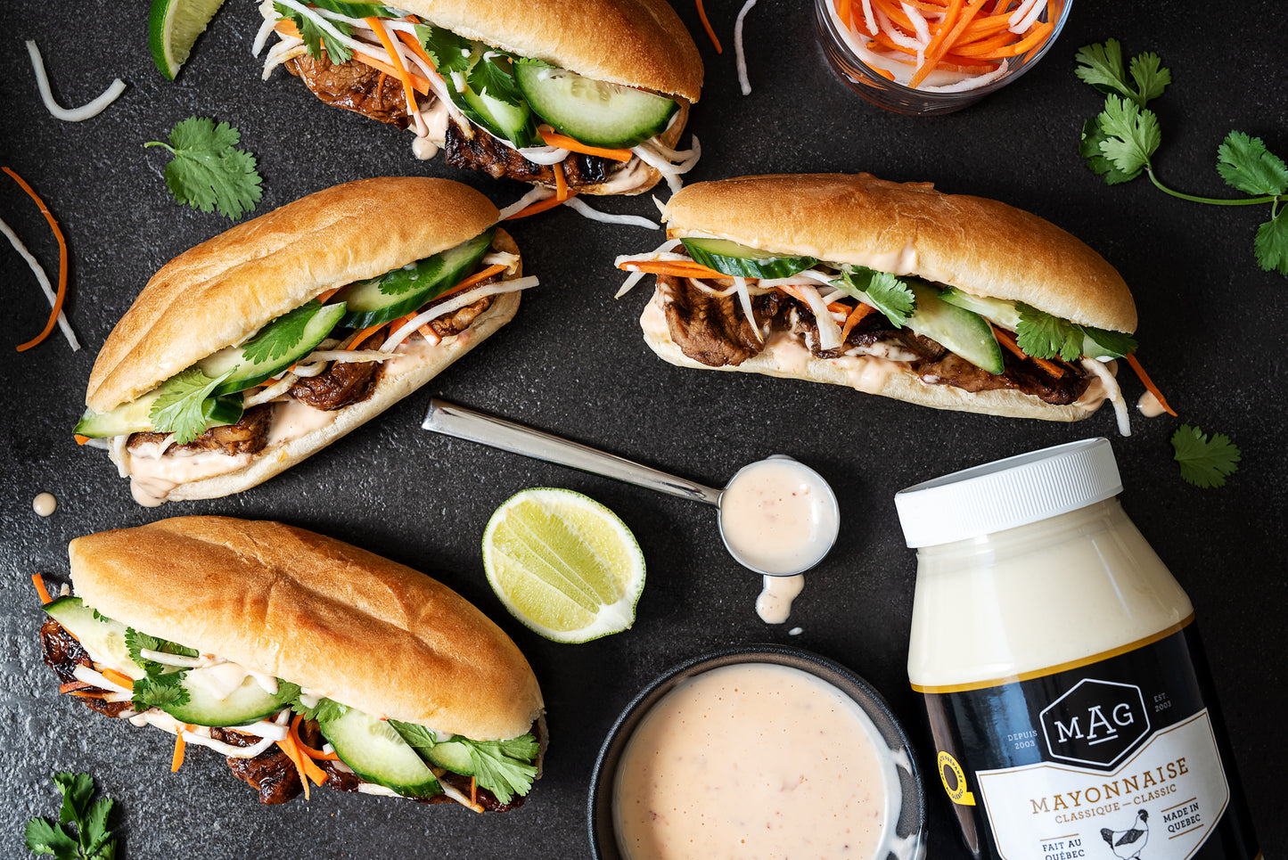 Banh Mi au porc mariné