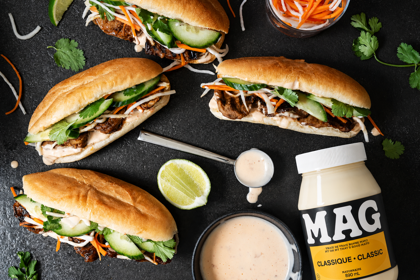 Banh Mi au porc mariné