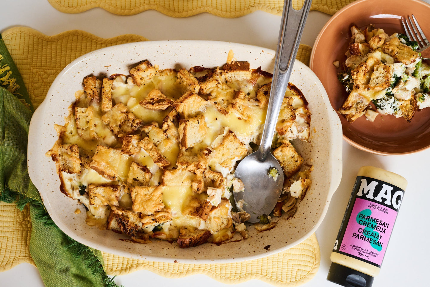 Divan de poulet, brocoli et parmesan