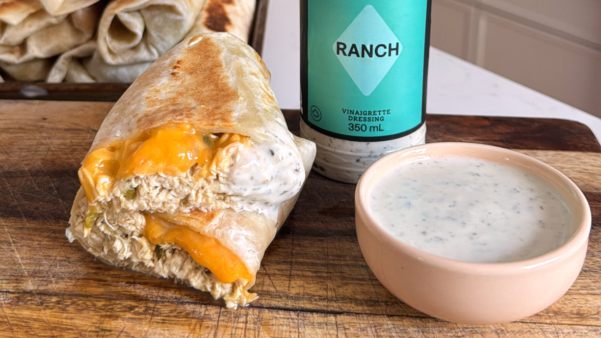 Wrap poulet ranch, à la mijoteuse